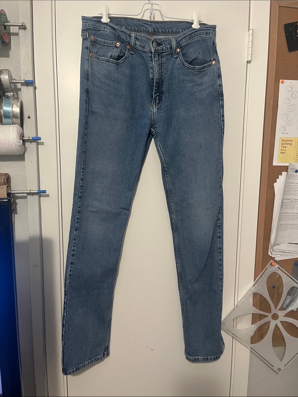 Levi's 514 Straight Jeans in Light Blue Denim